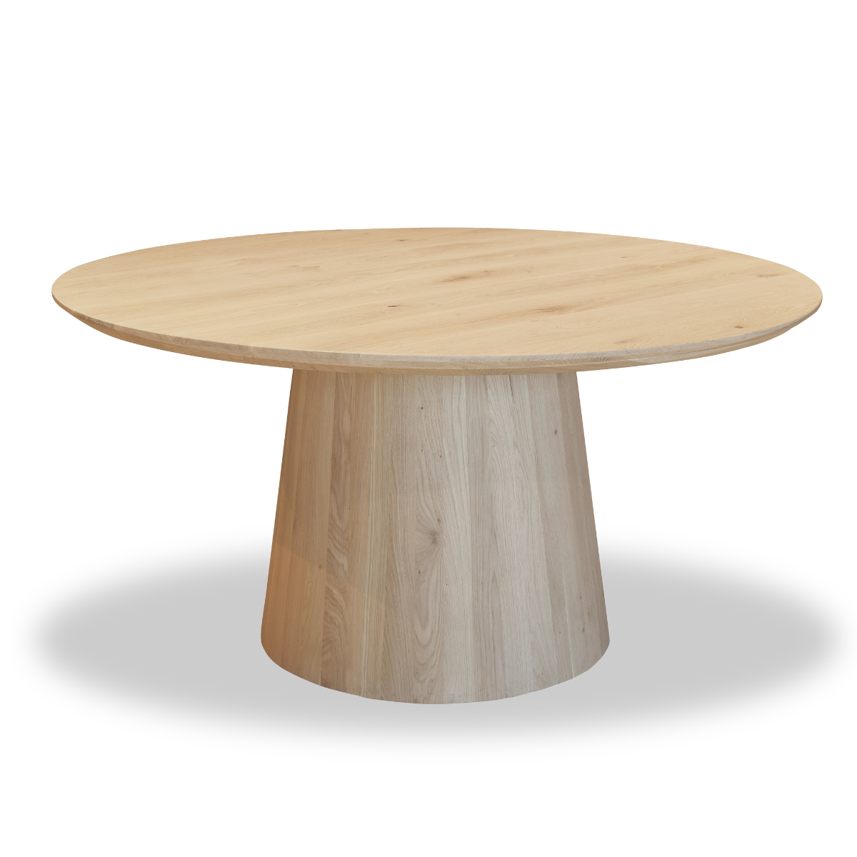 Eettafel Rond Licht Eikenhout 130cm